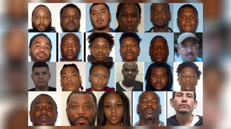 First row: Adian Mapp, Andreas Lane, Andrew Bravo Jimenez, Antonio Mitchell, Armand Payne and Bernard Barnett. Second row: Christopher Sanders, Dwight Moreland, Jamian Huff, Jaquavious Turner, Leonard Jackson and Luis Besave-Lagunas. Third row:  Manuel Gonzalez Romero, Marques Ward, Maquila Jones, Nicholas Jackson, Rickshun Willingham, Robert Bolton. Fourth row: Shaddrick Cox, Steven Scott, Tajia Forney, Tirrell Bush, Zenon-Carrera-Ferrer