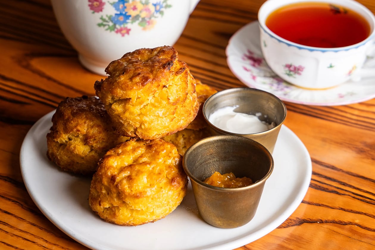 Southern Belle’s Sweet Potato Biscuits can be made at home. (Courtesy of Southern Belle/Cameren Rogers)