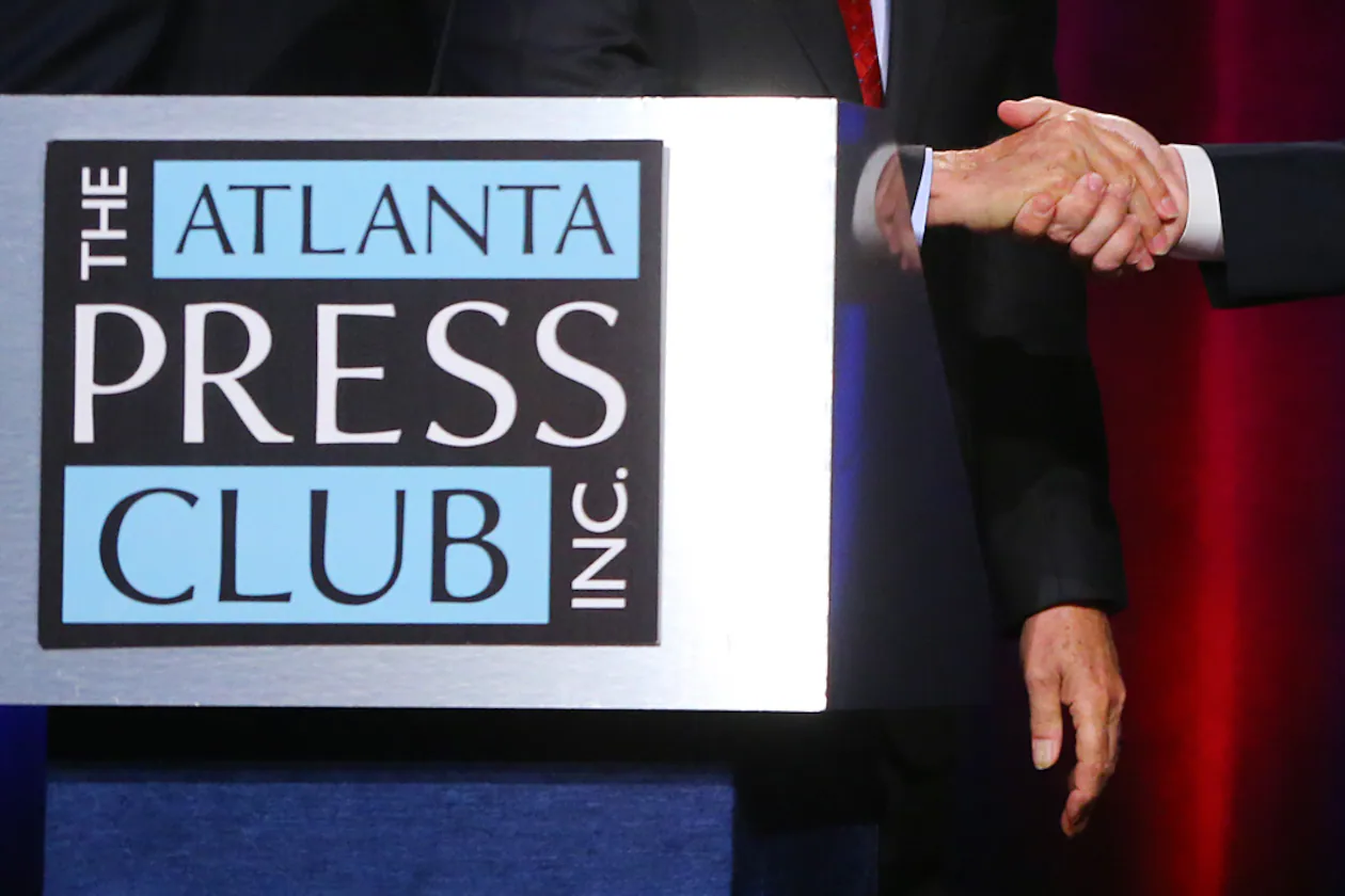 The Atlanta Press Club's Loudermilk-Young series of 18 debates runs Sunday through Tuesday. (Curtis Compton/AJC 2014)
