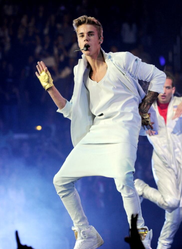 Justin Bieber at the Staples Center