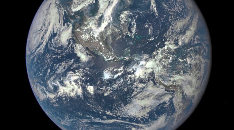 IN SPACE - In this handout provided by the National Aeronautics and Space Administration, Earth as seen from a distance of one million miles by a NASA scientific camera aboard the Deep Space Climate Observatory spacecraft on July 6, 2015. (Photo by NASA via Getty Images)