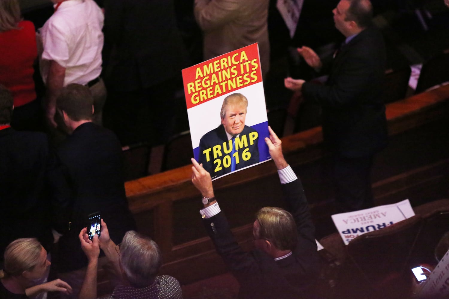 The scene: Donald Trump visits Atlanta