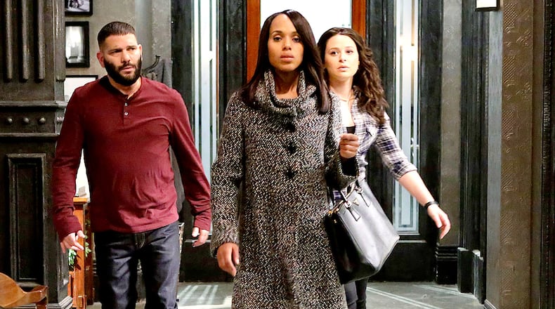Huck, Liv and Quinn in work mode. CREDIT: ABC