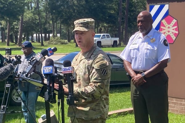 Brig. Gen. John Lubas, the 3rd Infantry Division’s commanding general, identified the alleged gunman as Sgt. Quornelius Radford, 28, an automated logistical sergeant from Jacksonville, Florida, assigned to the division’s 2nd Armored Brigade Combat Team. Radford has been assigned to Fort Stewart since 2022 and has no previous combat deployments, according to the military. (Adam Van Brimmer/AJC)