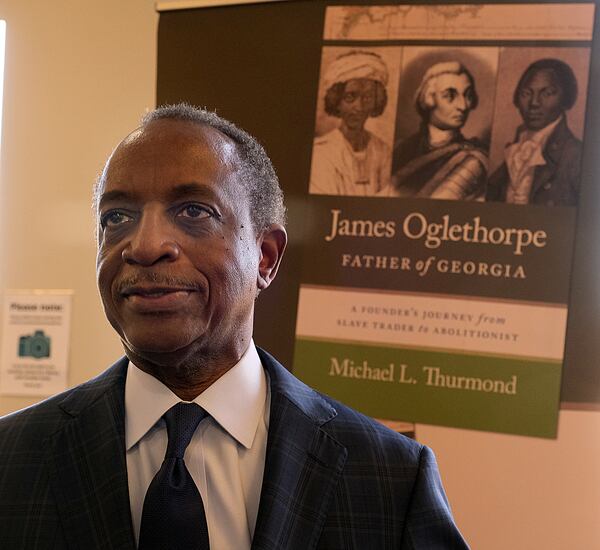 Georgia governor candidate Michael Thurmond — seen here before his book presentation at the Athens library in 2024 — has been a customer of Dexter Weaver for decades. He says Weaver D's is “one of the few places that serves as a nexus between particularly Black Athens and the town and gown, where you actually rub shoulders in a social environment.” (Nell Carroll for the AJC 2024)