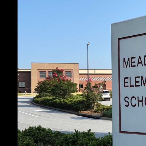 Meadowcreek Elementary School in Gwinnett County was the scene of a student's arrest for allegedly discharging a gun inside the school. (Eric Stirgus/AJC)