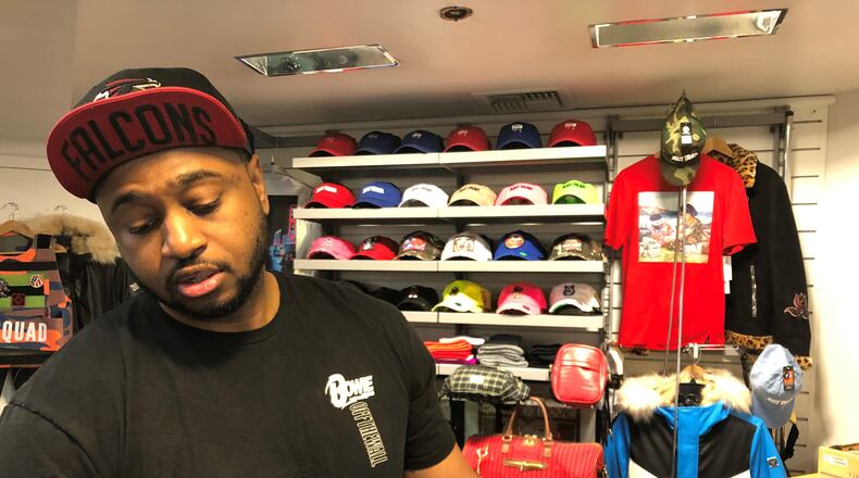 Robert Willis, a manager at Attach clothing in Cumberland Mall, is concerned about the impact of coronavirus on retail workers.