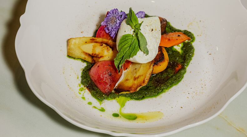 Summer roasted root burrata at Verdure Kitchen and Cocktails is hearty, colorful and overwhelmingly pleasing. Courtesy of Verdure Kitchen and Cocktails