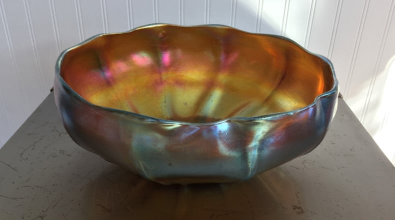 This bowl is by the famous Tiffany Furnaces in the early days of the 20th century. (Handout/TNS)