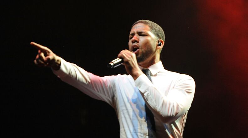 LOS ANGELES, CA - MARCH 12: Actor Jussie Smollett performs at Fox's "Empire" ATAS Academy Event at The Theatre at The Ace Hotel on March 12, 2015 in Los Angeles, California. (Photo by Angela Weiss/Getty Images) LOS ANGELES, CA - MARCH 12: Actor Jussie Smollett performs at Fox's "Empire" ATAS Academy Event at The Theatre at The Ace Hotel on March 12, 2015 in Los Angeles, California. (Photo by Angela Weiss/Getty Images)