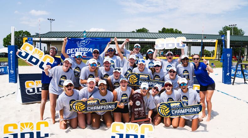 Georgia State won its third consecutive conference championship tournament. (Photo by Daniel Wilson/Georgia State Athletics)