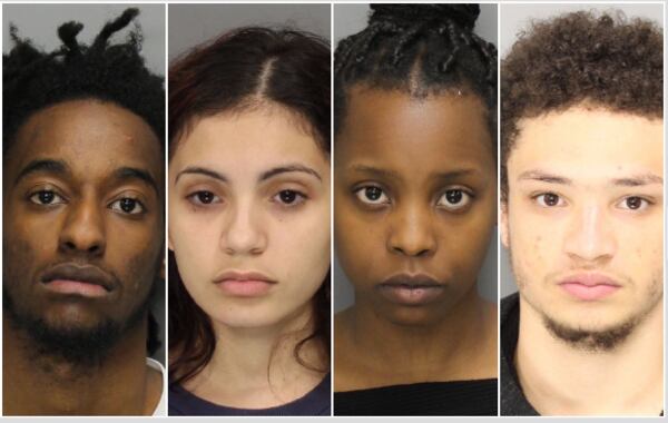 Charlton Kariuki (from left), Brittani Hernandez, Maria Mungai and Devin Thomas were convicted. Gustavo Hernandez-Ortiz's mug shot was not available because he was 15 at the time.