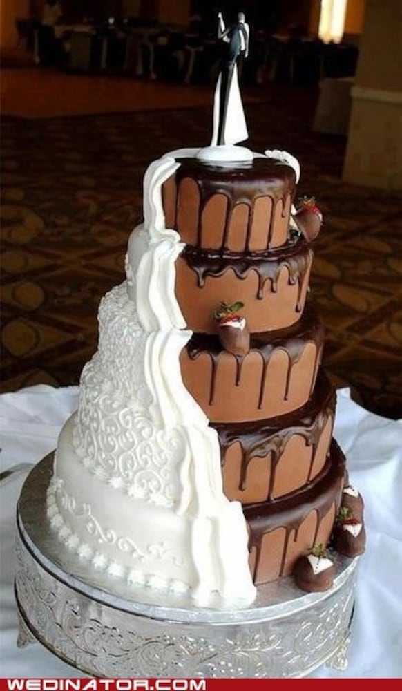 Funny, odd wedding cakes