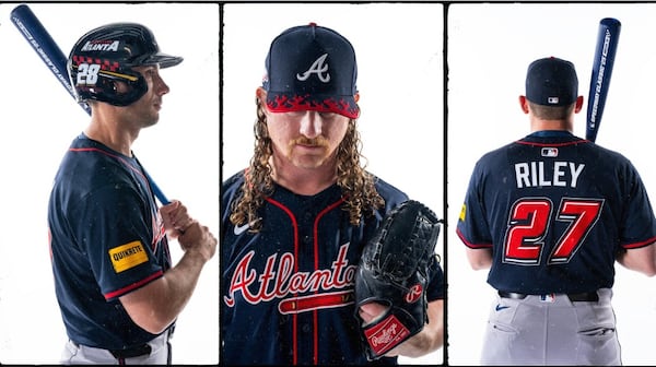 Matt Olson, Grant Holmes and Austin Riley are also models.