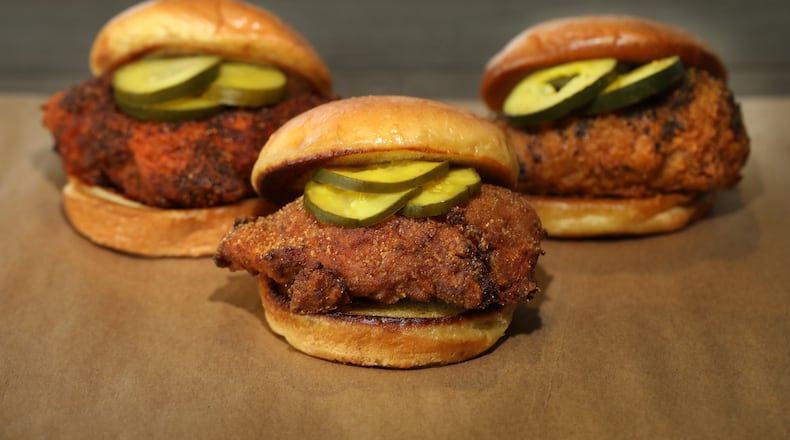 Sandwiches from the menu of Farm BIrds. / Sara Hannah