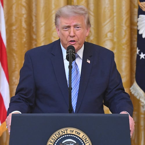 President Donald Trump speaks in the East Room of the White House, Thursday, July 16, 2026, in Washington. (Saul Loeb/Pool via AP)