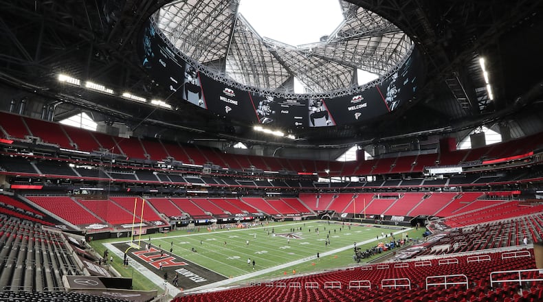 The state finals, the championship games for Georgia high school football are set for Dec. 11-13 (Monday-Wednesday) at Mercedes-Benz Stadium. Follow coverage on ajc.com  “Curtis Compton / Curtis.Compton@ajc.com”