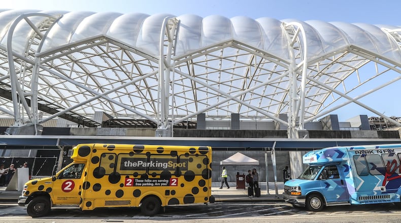 Aug 12, 2019 Hartsfield-Jackson International Airport : The world’s busiest airport moved off-airport parking shuttle pick-ups at the domestic terminal to the Terminal North lower level on Monday Aug. 12. Previously, those shuttles line up in designated spaces along an aisle of the ground transportation center outside the airport’s west exit door. But there are major construction projects planned in that area, include an extension of the Plane Train tunnel and improvements to the West curb area. Monday, airport officials advised passengers taking off-airport parking shuttles to go to Terminal North escalators down to the lower level and exit through door LN1. Airport officials say signs and customer service representatives in bright green jackets will direct passengers. There will be no change for shuttle drop-offs, which will continue to be at the outer curb on the upper level of Terminal North. Regional shared-ride shuttle pick-ups will also be relocated effective Monday Aug. 12. The regional shared-ride shuttle pick-up area will take the place of the off-airport parking shuttles, behind the hotel shuttle aisle. Airport officials plan to later announce more changes for shuttle locations this fall. JOHN SPINK/JSPINK@AJC.COM