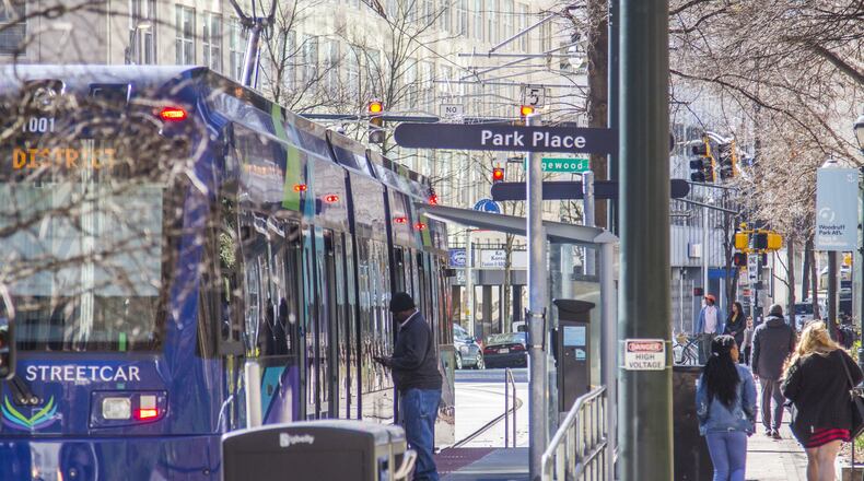 The City of Atlanta has operated the streetcar since it debuted in December 2014. But MARTA will assume full control of the streetcar by July 1. (REANN HUBER/REANN.HUBER@AJC.COM)