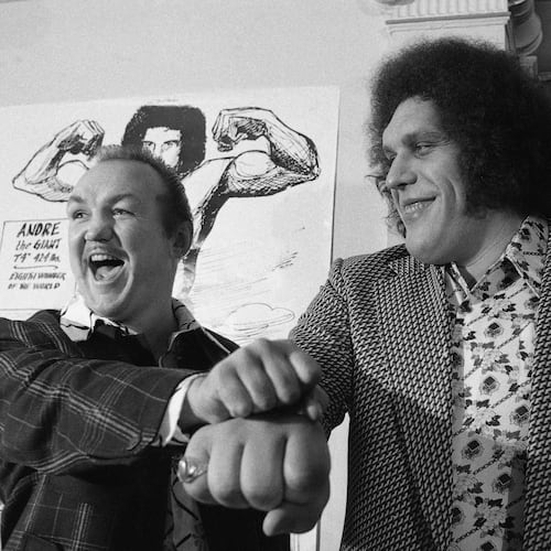 Andre the Giant (right) in 1976. The French-born actor loved the South.