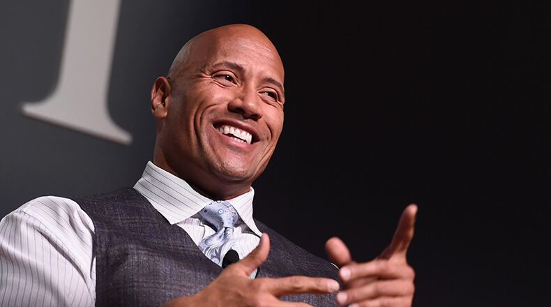 NEW YORK, NY - NOVEMBER 09: Actor Dwayne "The Rock" Johnson speaks onstage during 'The Next Intersection For Hollywood with William Morris Endeavor's Ari Emanuel, Patrick Whitesell and Dwayne "The Rock" Johnson' at the Fast Company Innovation Festival on November 9, 2015 in New York City. (Photo by Ilya S. Savenok/Getty Images for Fast Company)
