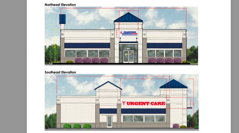 The Alpharetta City Council recently approved a request by Peachtree Immediate Care to add an additional sign at their new location on 870 North Main St. (Courtesy City of Alpharetta)