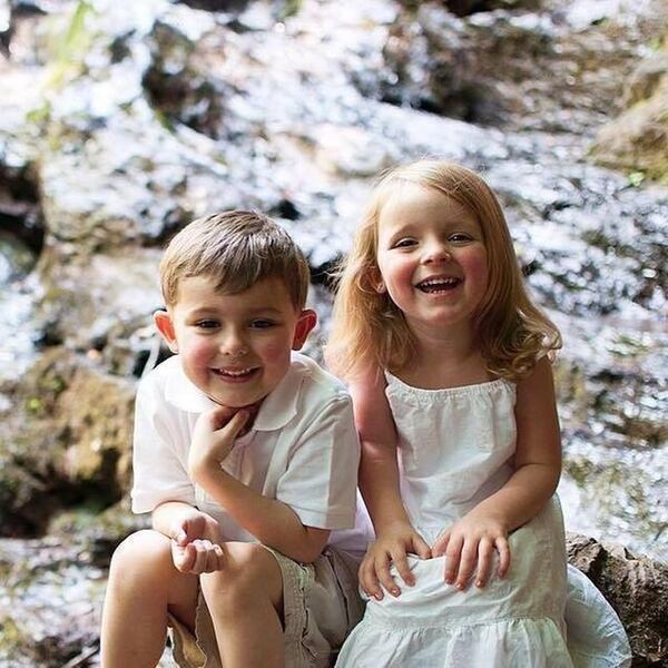 Brantley Dobbs’ biggest supporter is his younger sister Lucy. They are seen here just before his diagnosis. CONTRIBUTED BY DOBBS FAMILY