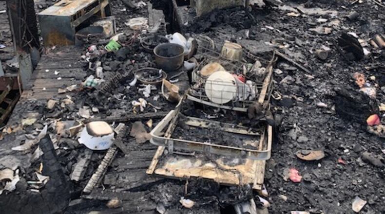 The fire occurred about 1 p.m. Tuesday in the 500 block of Vista Circle in Blairsville.