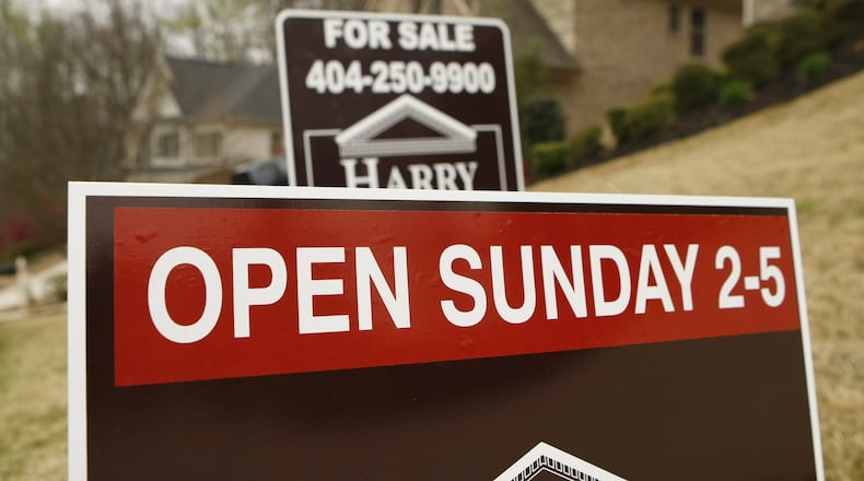 Some first-time homebuyers worry as the price of entry-level homes shoots up faster than raises. Here, an open house in Mableton. (Curtis Compton ccompton@ajc.com)