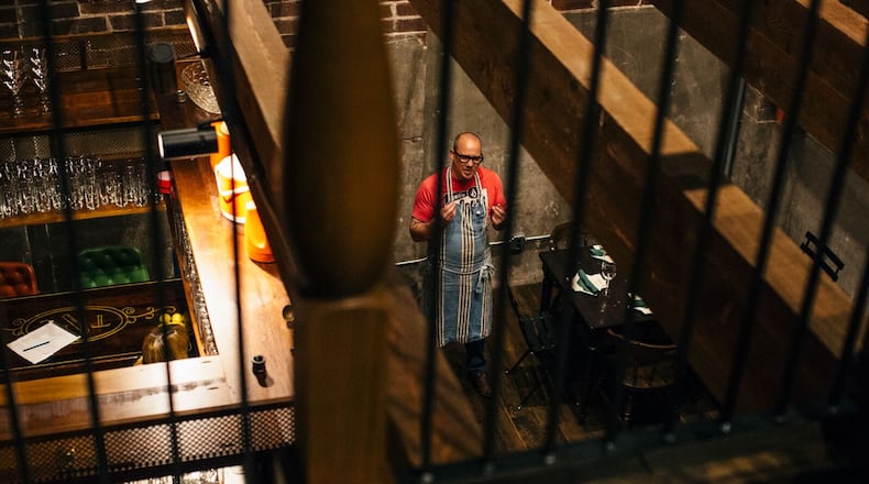 Chef David Beis at Ticonderoga Club (credit Diwang Valdez, courtesy of Bitter Southerner)