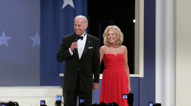 Vice President Joe Biden and his wife Jill attend the Southern Ball Tuesday, Jan. 20, 2009, on Capitol Hill in Washington. (AP Photo/Lauren Victoria Burke) Vice President Joe Biden and his wife Jill attend the Southern Ball Tuesday, Jan. 20, 2009, on Capitol Hill in Washington. (AP Photo/Lauren Victoria Burke)