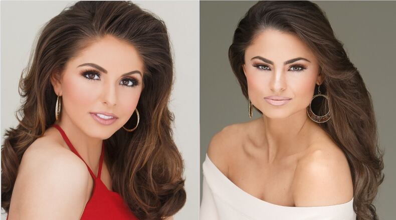 Miss Conyers Cherry Blossom Brooke Doss (left) and Miss Southeast Georgia Alyssa Beasley (right) both won a second preliminary award Thursday night.