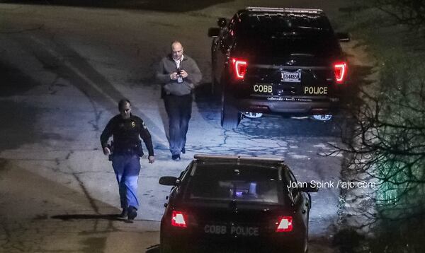 Police and SWAT officers locked down the neighborhood overnight while they searched for the man.