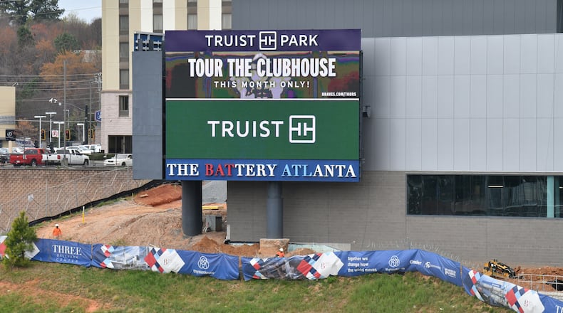 March 23, 2021 Atlanta - Construction of thyssenkrupp Elevator CompanyÕs North American operations center near The Battery Atlanta on Tuesday, March 23, 2021. (Hyosub Shin / Hyosub.Shin@ajc.com)