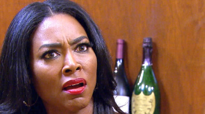 Kenya goes after Phaedra for her alleged affair with a man named "Chocolate." CREDIT: Bravo