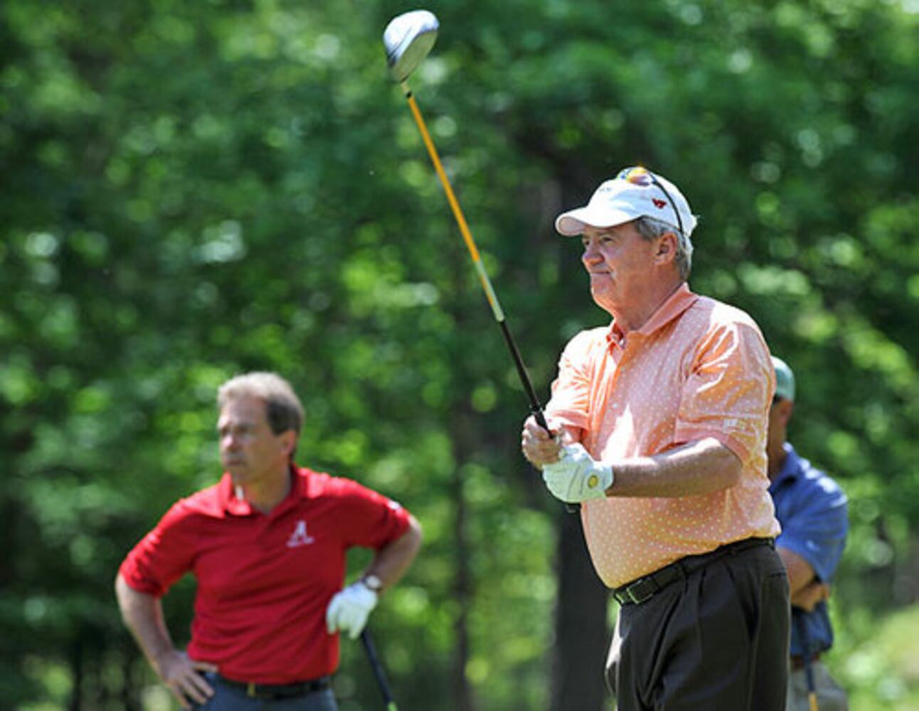 Saban, Spurrier tee it up at Chick-fil-A Bowl Challenge