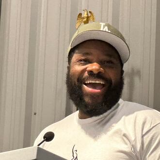 Actor Malcolm-Jamal Warner, pictured in Atlanta in 2023, failed to honor his prenuptial agreement, his widow, Tenisha Warner, claims in a lawsuit filed in DeKalb County against the actor's mother on Monday, the one-year anniversary of his death. (Rodney Ho/AJC)