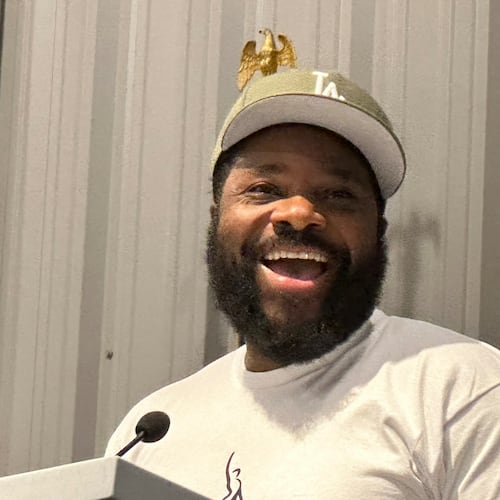 Actor Malcolm-Jamal Warner, pictured in Atlanta in 2023, failed to honor his prenuptial agreement, his widow, Tenisha Warner, claims in a lawsuit filed in DeKalb County against the actor's mother on Monday, the one-year anniversary of his death. (Rodney Ho/AJC)