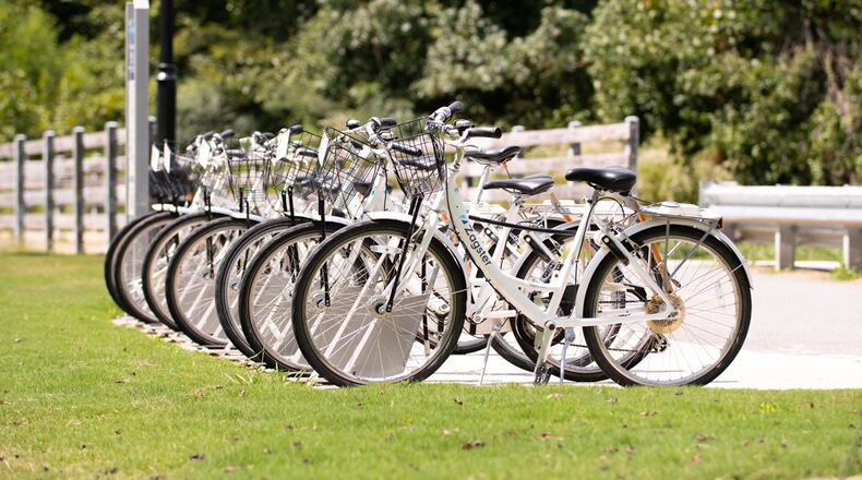 The Town Center Community Improvement District has a partnership with Zagster to offer a bike-sharing program.