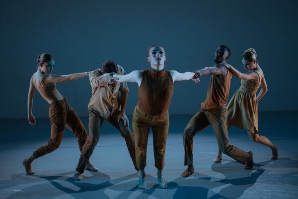 In "Secrets," their larger gestures and steps told one story, while their facial expressions, sidelong glances or small deviations in tension or posture told another. Photo: Christina Massad