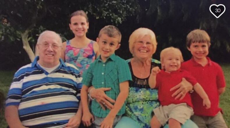 Melba Stultz with members of her family. (Credit: GoFundMe page)