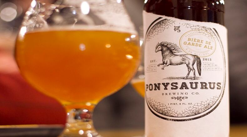 "Don't Be Mean to People: A Golden Rule Saison," brewed at Ponysaurus in Durham, will be released in mid-May. (Robert Willett/Raleigh News & Observer/TNS)