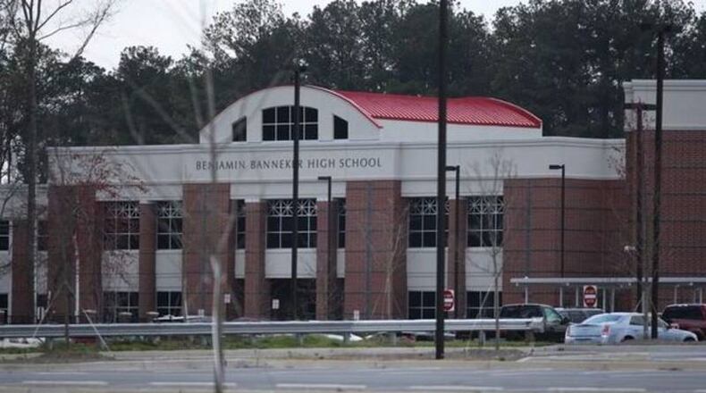 Two students were stabbed and three were taken into custody Wednesday morning at Banneker High. (Credit: Channel 2 Action News)