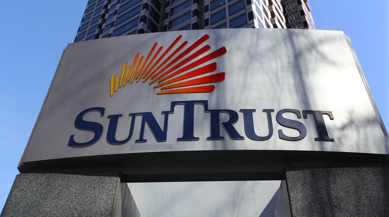 SunTrust Plaza is seen on Thursday, Feb. 7, 2019, in Atlanta. Atlanta-based SunTrust Banks and its Southeastern rival, Winston-Salem, N.C.-based BB&T, said Thursday they will merge to create the sixth-largest bank in the U.S., a marriage that will cost Atlanta a Fortune 500 headquarters. Curtis Compton/ccompton@ajc.com