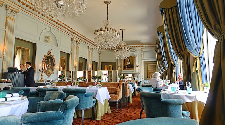 The dining room at André Garrett at Cliveden in London. (Bloomberg photo by Richard Vines)