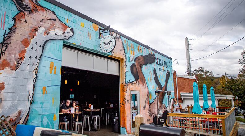 Norcross plans to install 1,800 feet of commercial grade LED festoon string lights across Skin Alley. (Courtesy City of Norcross)