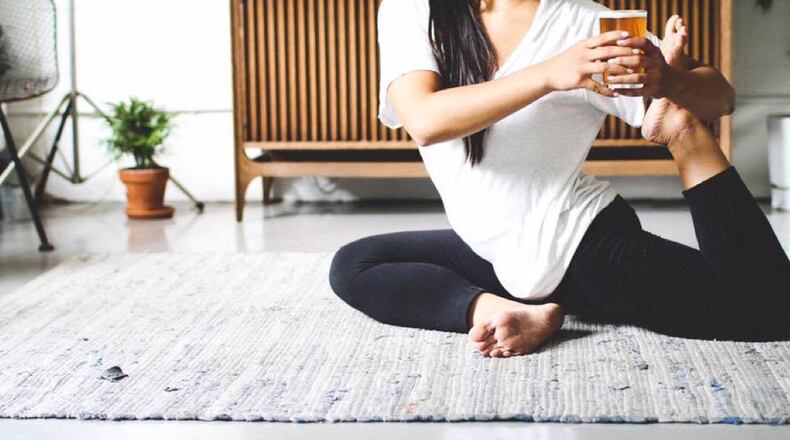 In good company: yoga and beer this Sunday. Photo credit: Second Self Beer Company.