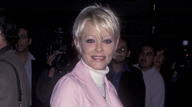 Actress Pamela Gidley attends the premiere of "Anaconda" on April 7, 1997 at Mann Village Theater in Westwood, California. Gidley died at age 52 April 16, 2018. (Photo by Ron Galella, Ltd./WireImage)
