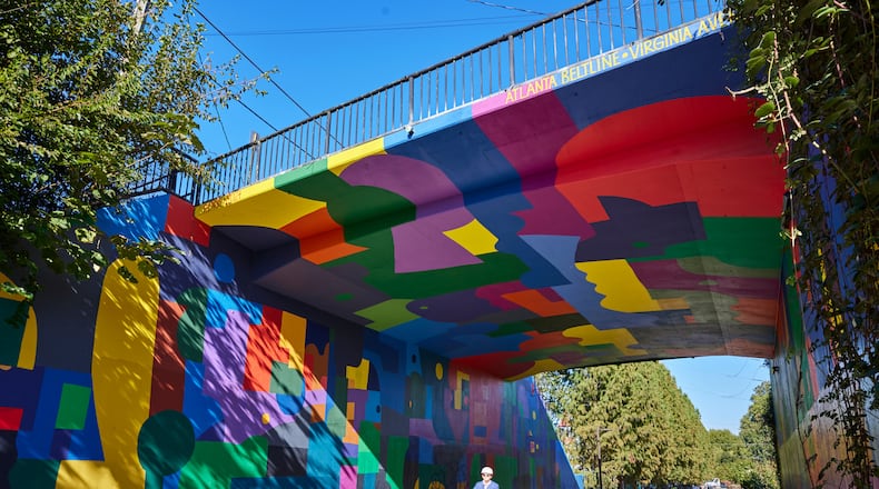 Beltline mural by the Atlanta artist Hense.