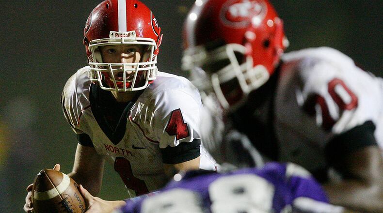 Former North Gwinnett quarterback Scott Hosch (4) was signed by the Detroit Lions. (Josh D. Weiss / Special to the AJC)